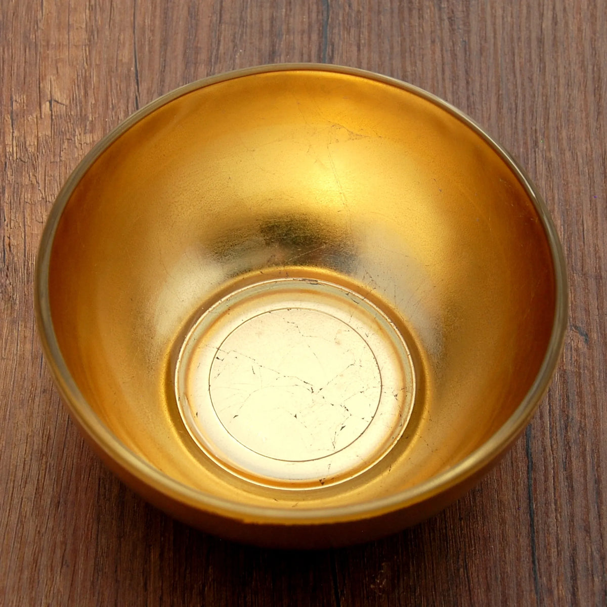 GILT Set/4 Gilded Glass 6" Side Bowl