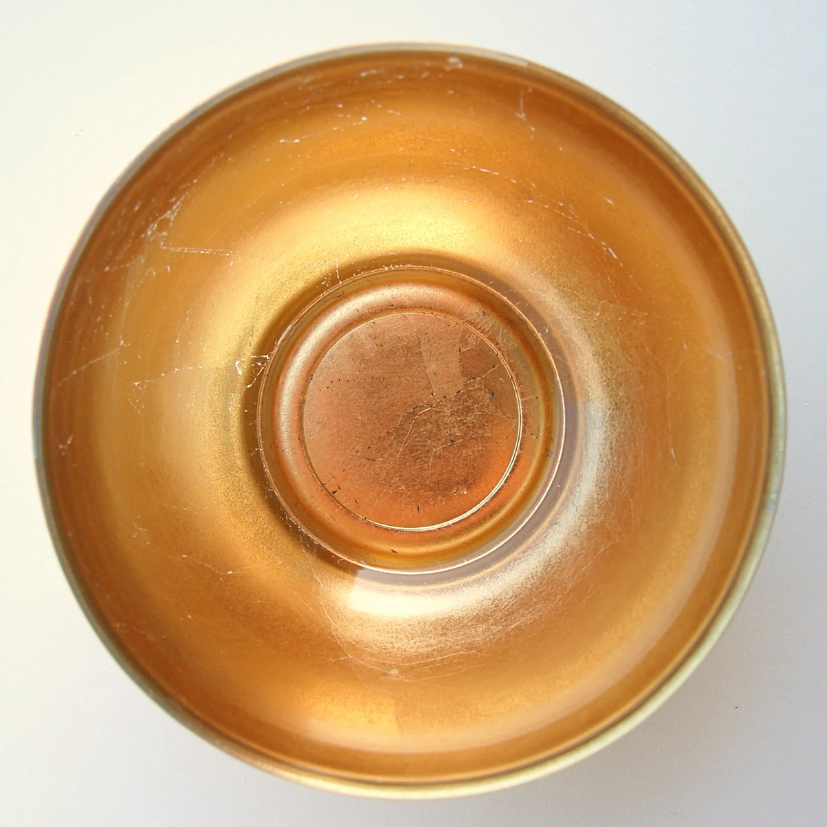 GILT Set/4 Gilded Glass 6" Side Bowl