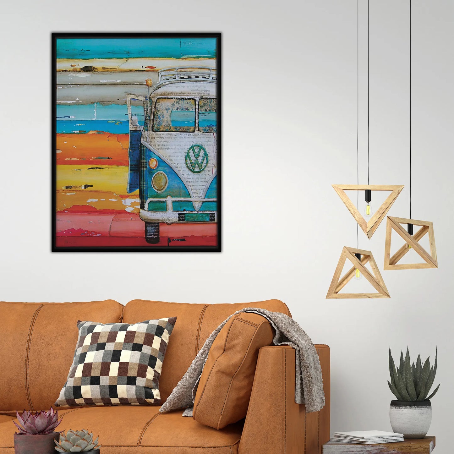 VW Bus Art Print - Color: Multi | Pack Of: 1