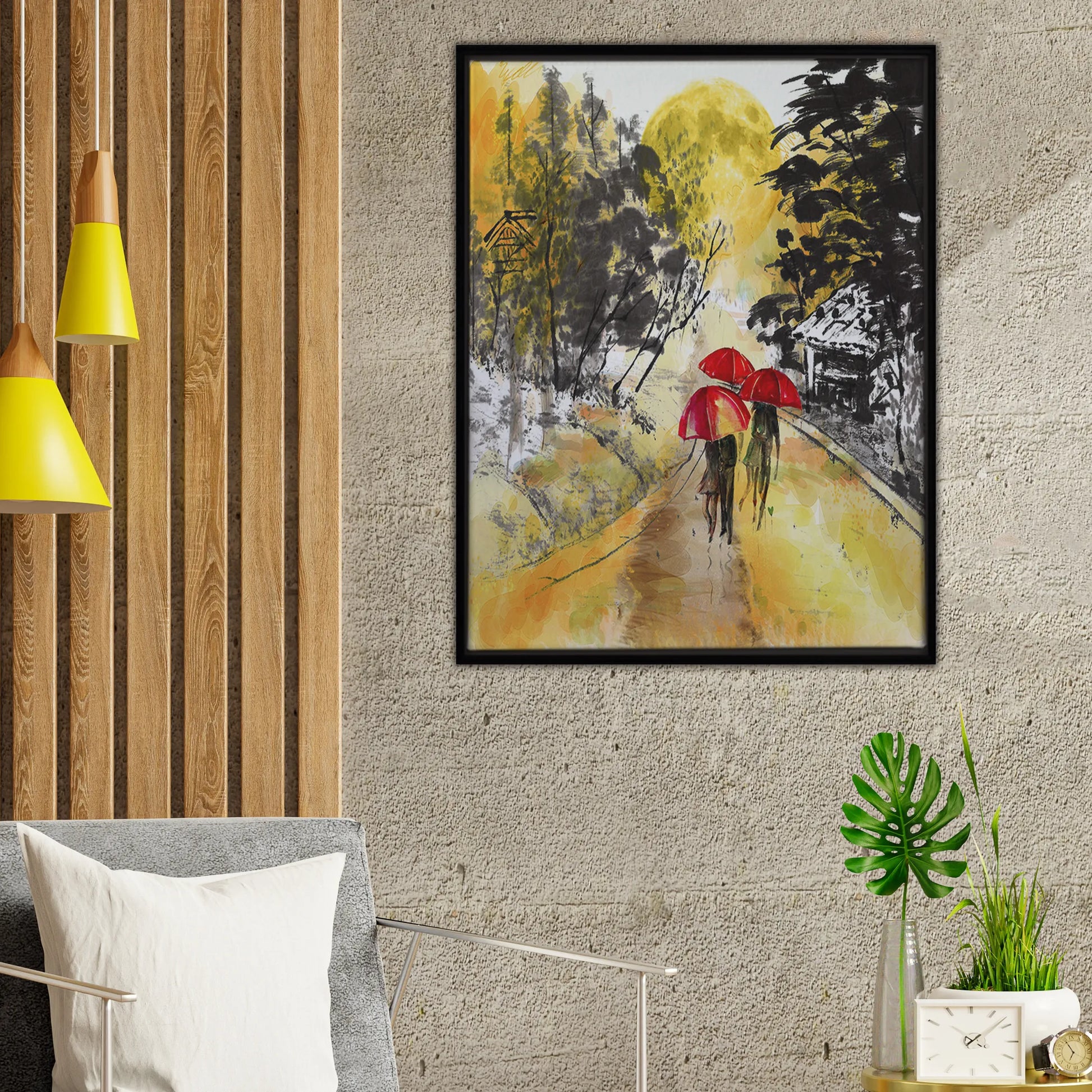 Walking Art Print - Color: Multi | Pack Of: 1