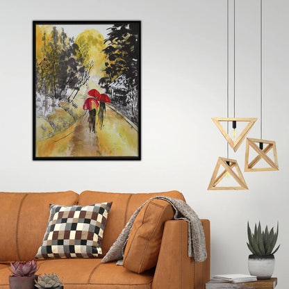 Walking Art Print - Color: Multi | Pack Of: 1