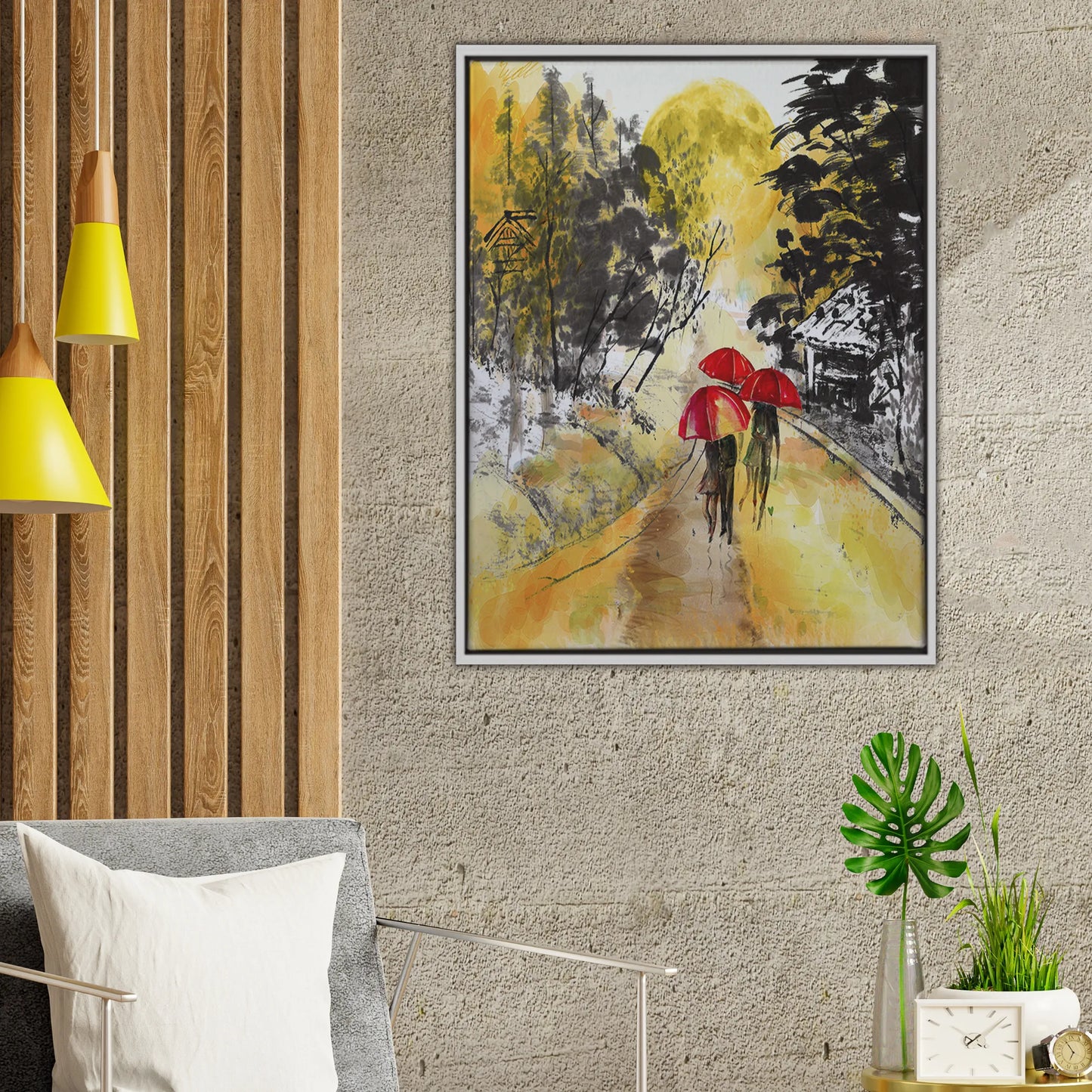 Walking Art Print - Color: Multi | Pack Of: 1
