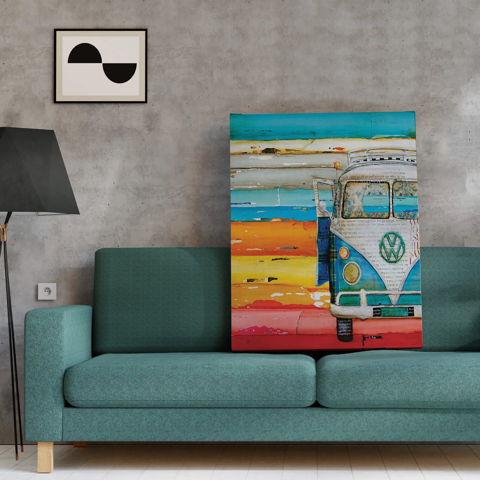 VW Bus Art Print - Color: Multi | Pack Of: 1