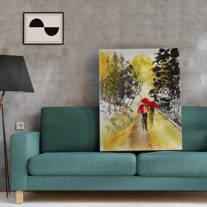 Walking Art Print - Color: Multi | Pack Of: 1