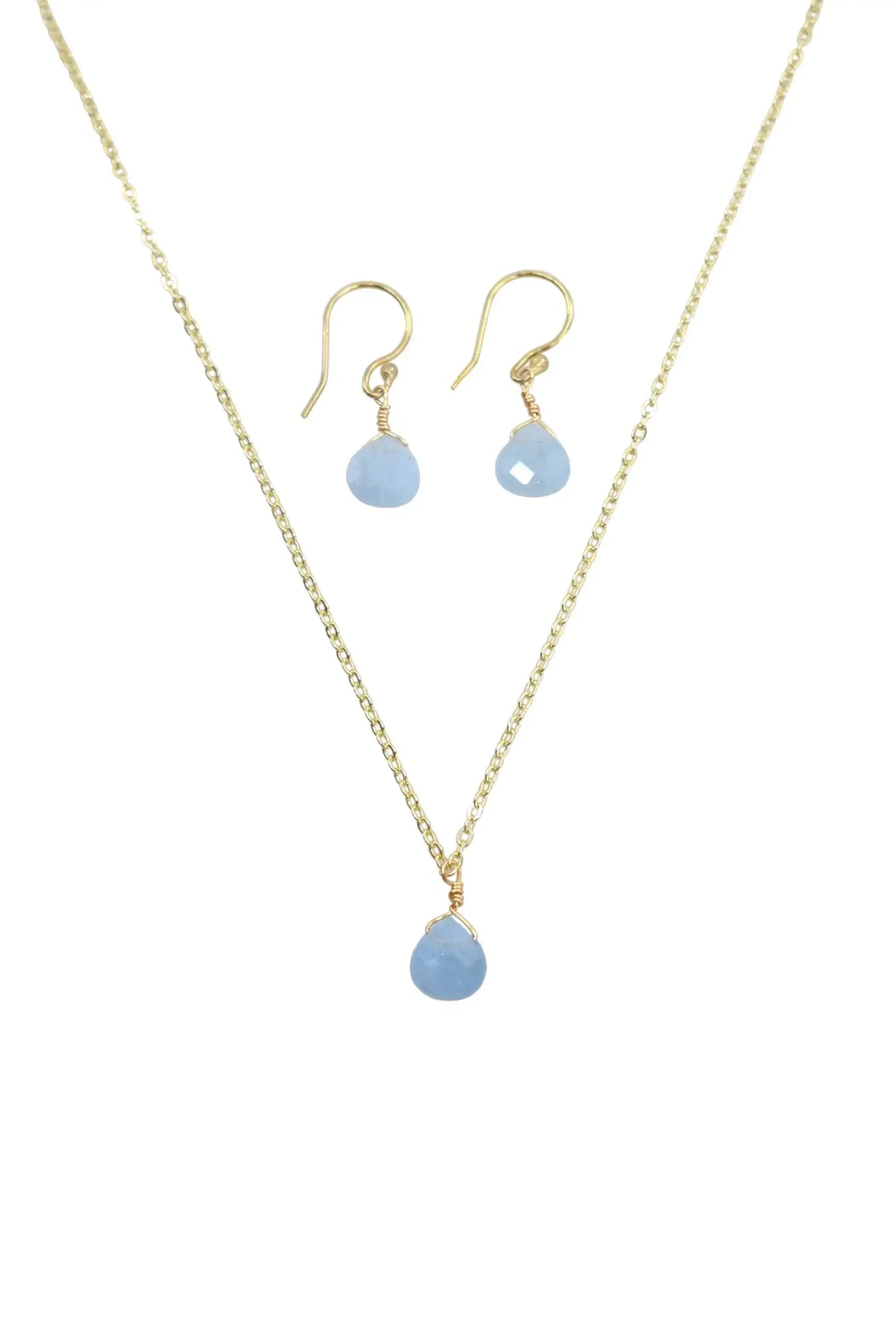 The Bailey Set in Aquamarine and Vermeil