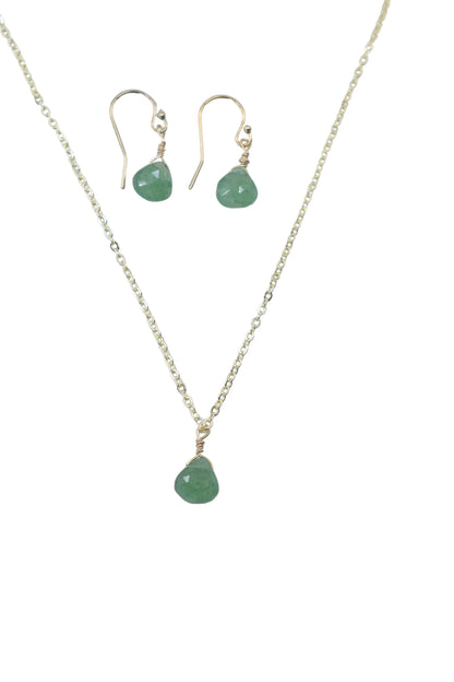 The Bailey Set in Aquamarine and Vermeil elevate everyday style with ease