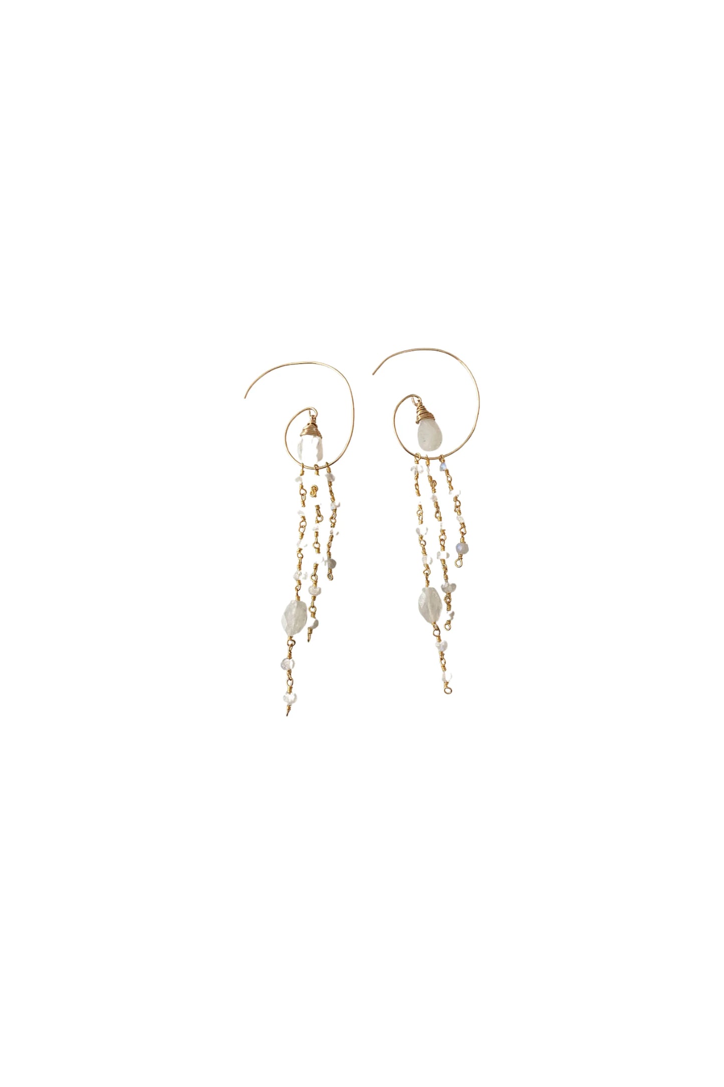 Jessica Hoop Earring in Chalcedony - an eye‑catching addition to any jewelry collection