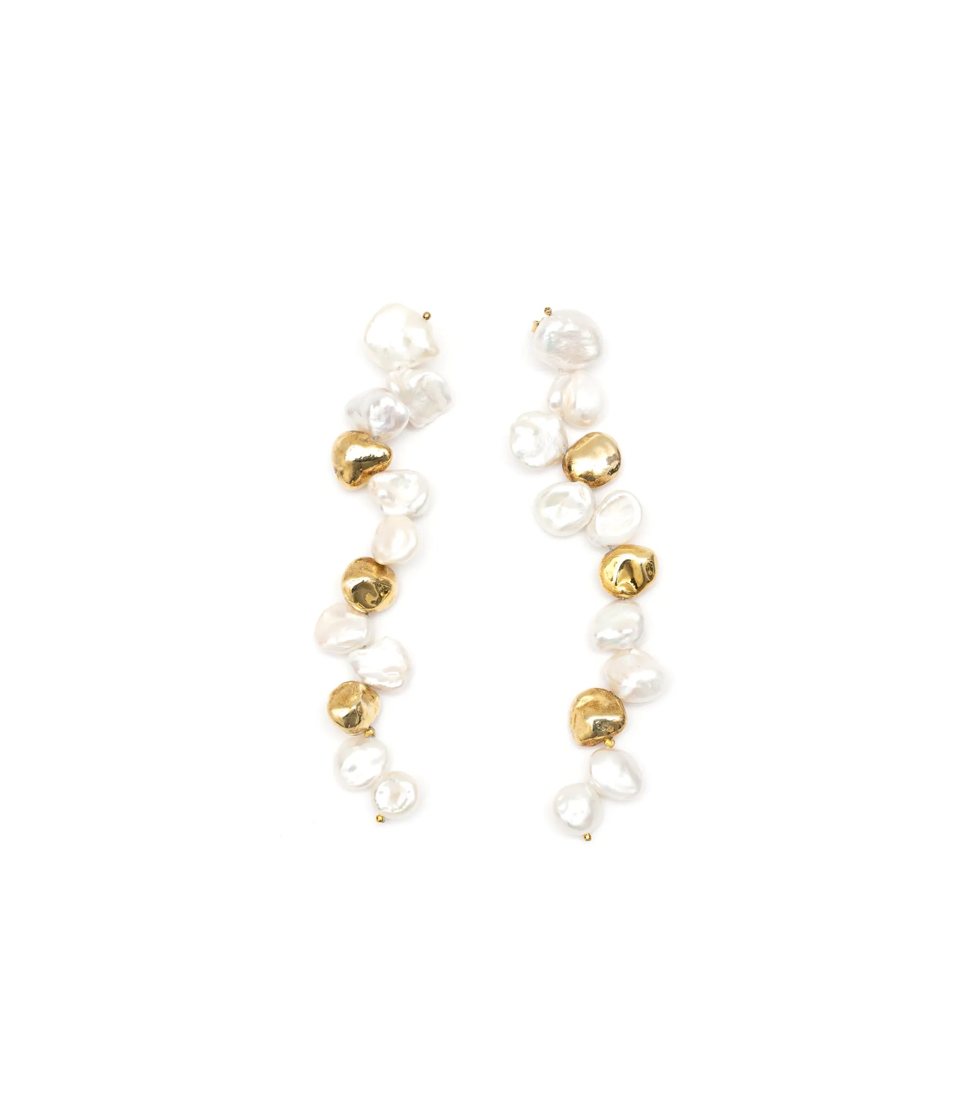 Maia Pearl Earrings - Gold Plated Pearls