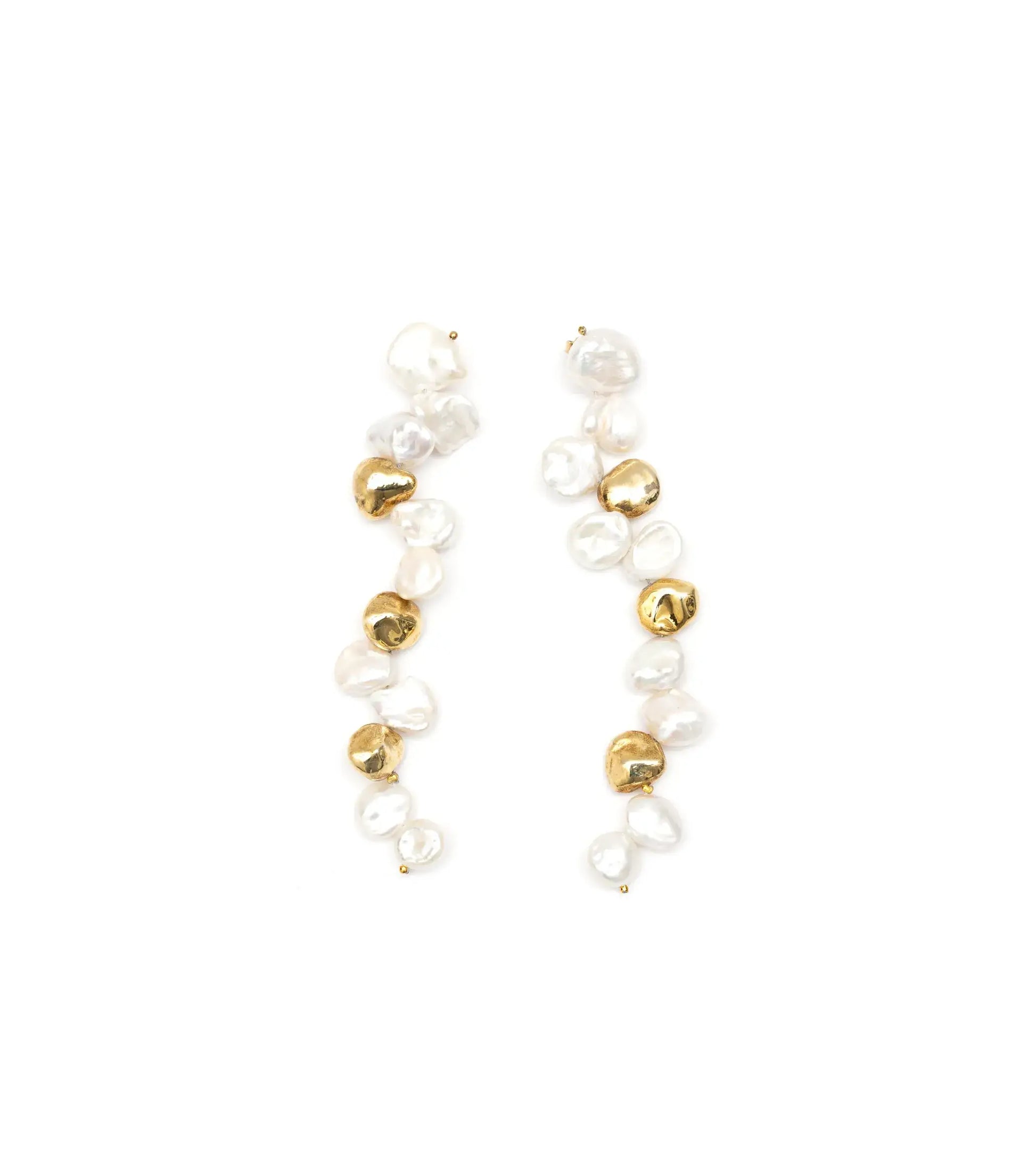 Maia Pearl Earrings - Gold-Plated Sterling Silver