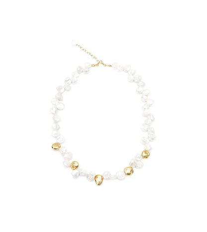 Maia Pearl Necklace - Gold-Plated Sterling Silver