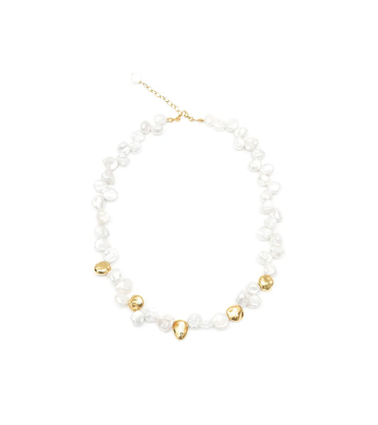 Maia Pearl Necklace - Gold-Plated Sterling Silver