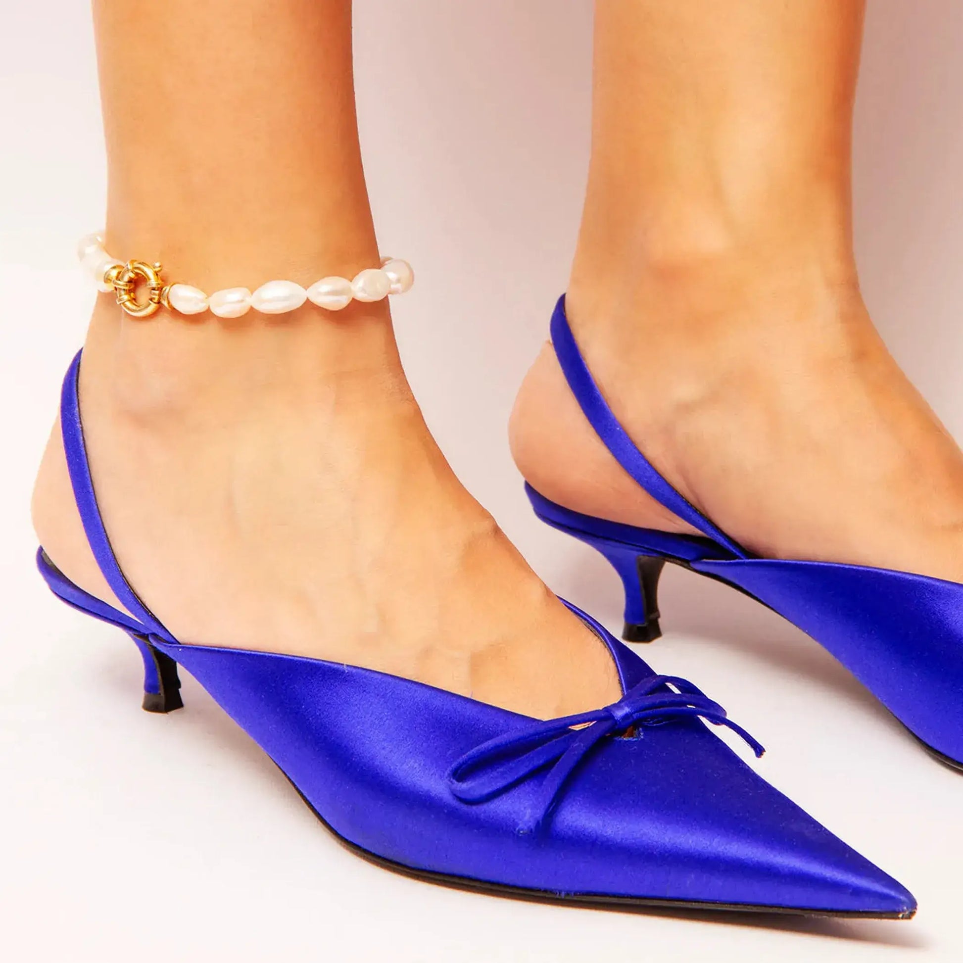 Darja Pearl Anklet - Gold-Plated Sterling Silver