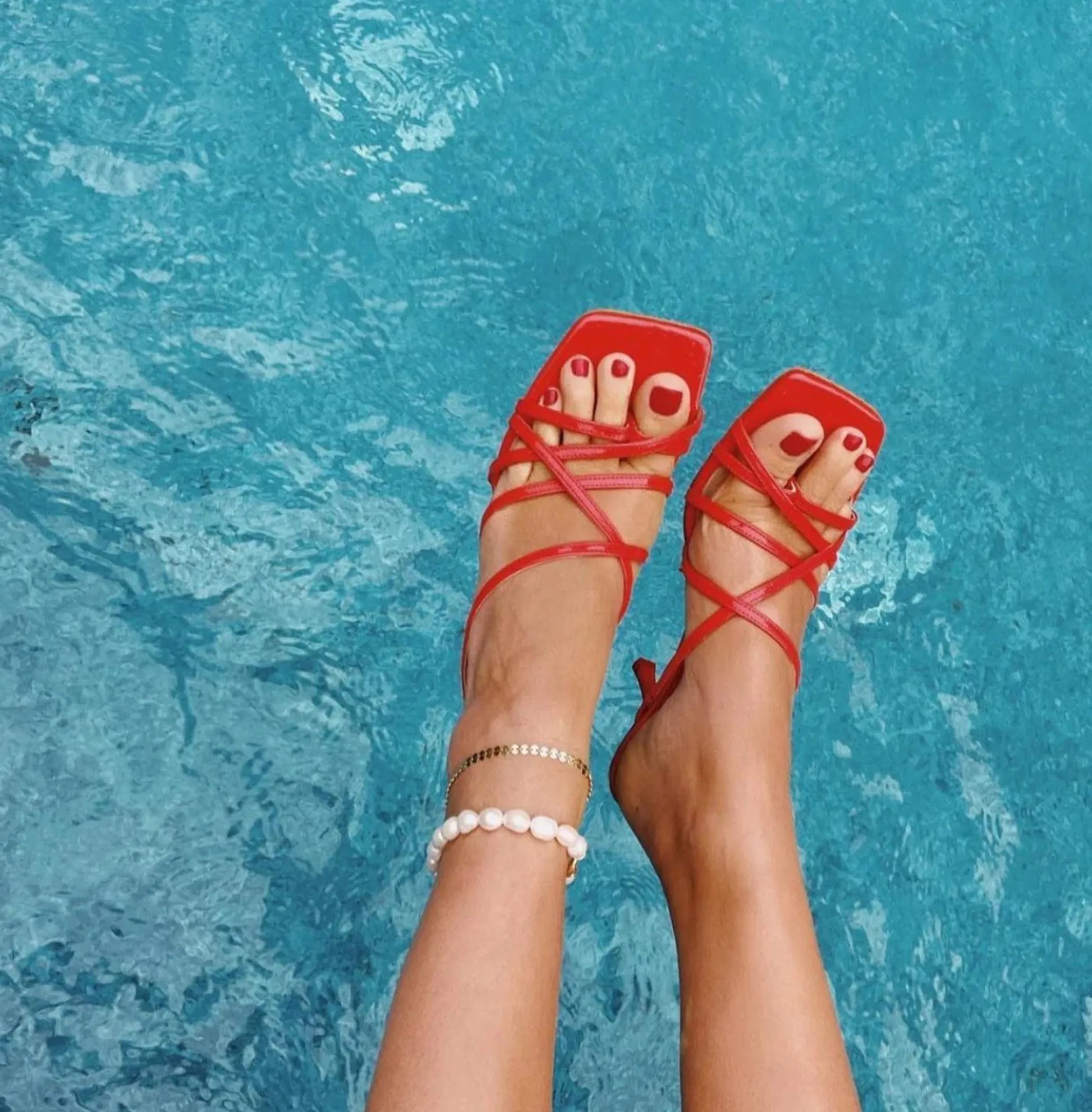 Darja Pearl Anklet - Gold-Plated Sterling Silver