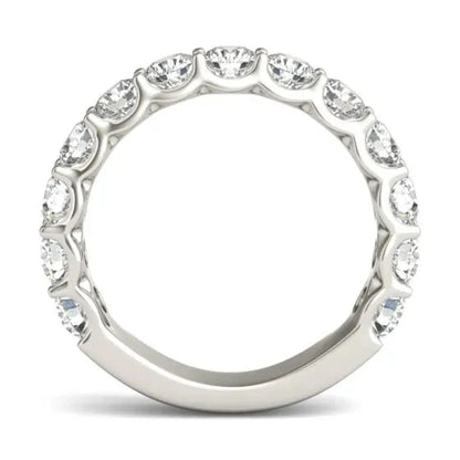 2 1/15 CTW Round Lab Grown Diamond Ring 14K White Gold (G - VS) - Nobiliving