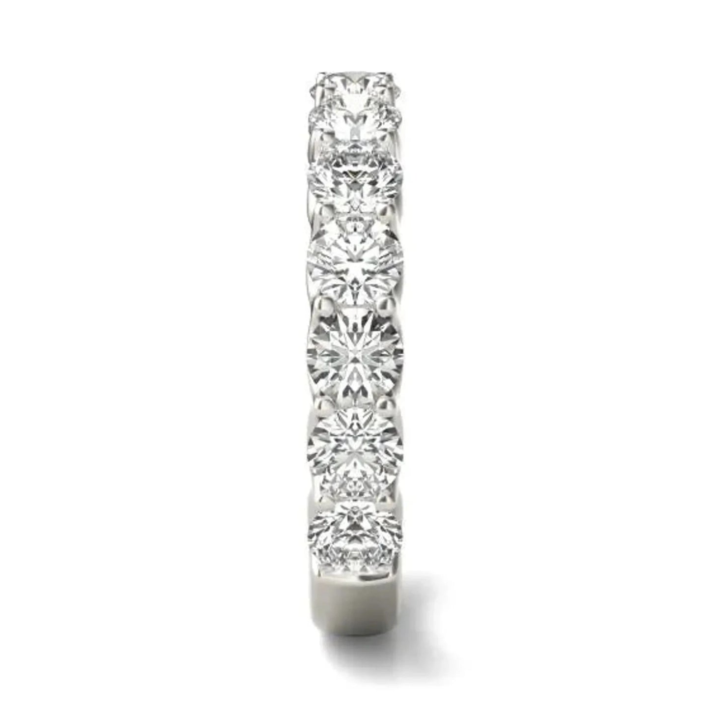 2 1/15 CTW Round Lab Grown Diamond Ring 14K White Gold (G - VS) - Nobiliving