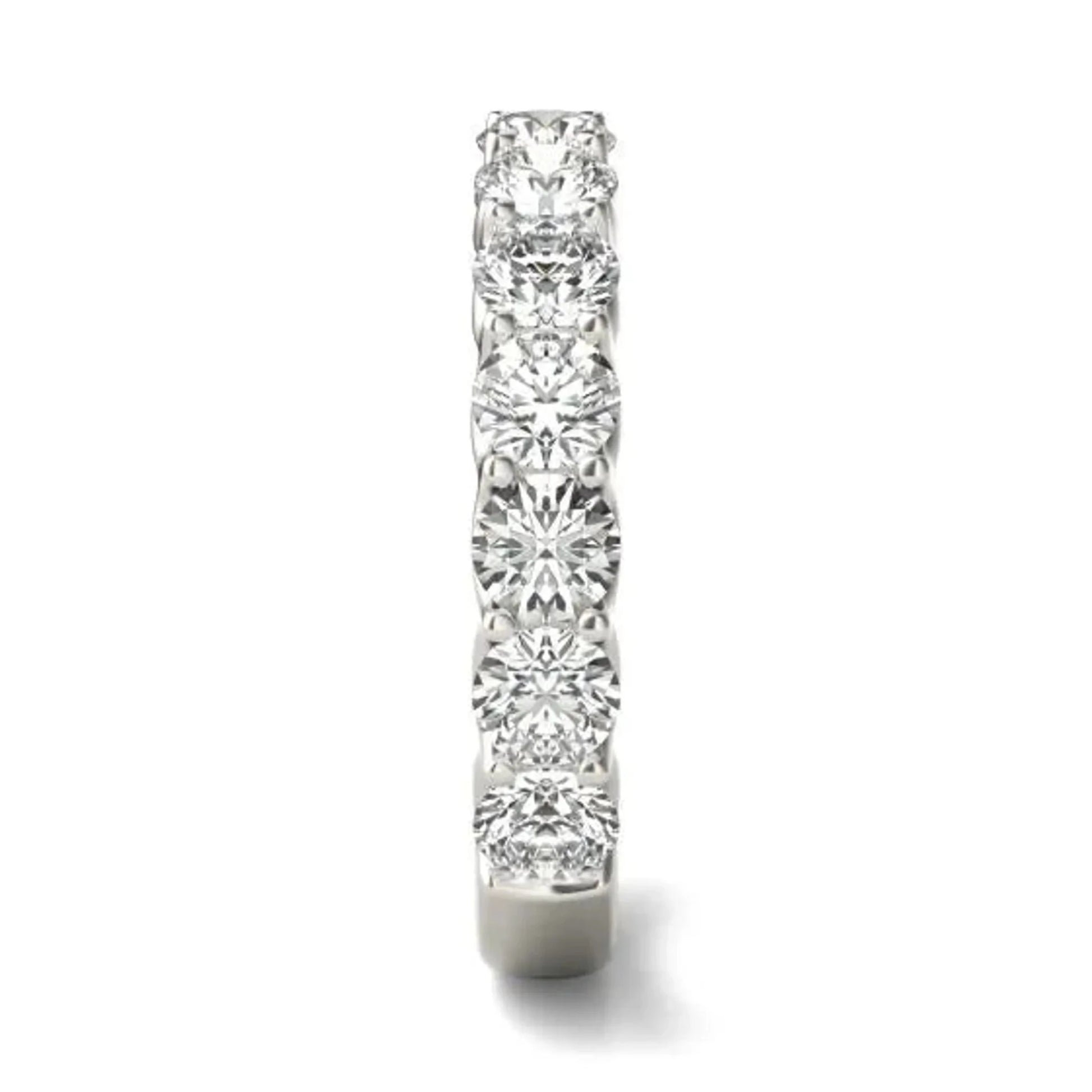 2 1/15 CTW Round Lab Grown Diamond Ring 14K White Gold (G - VS) - Nobiliving