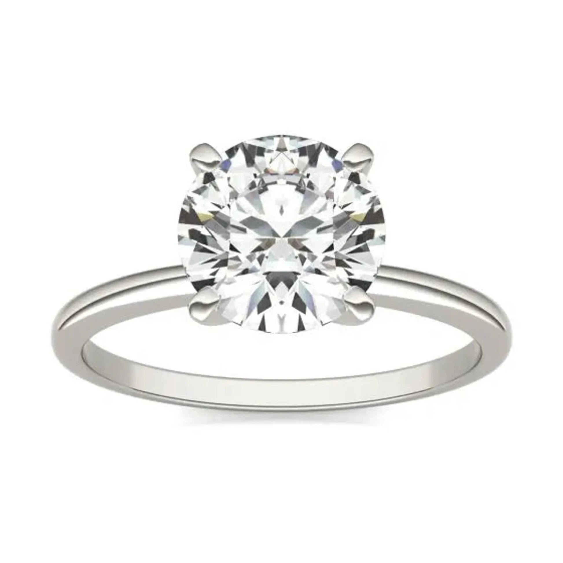 2 CTW Round Lab Grown Diamond Solitaire Engagement Ring