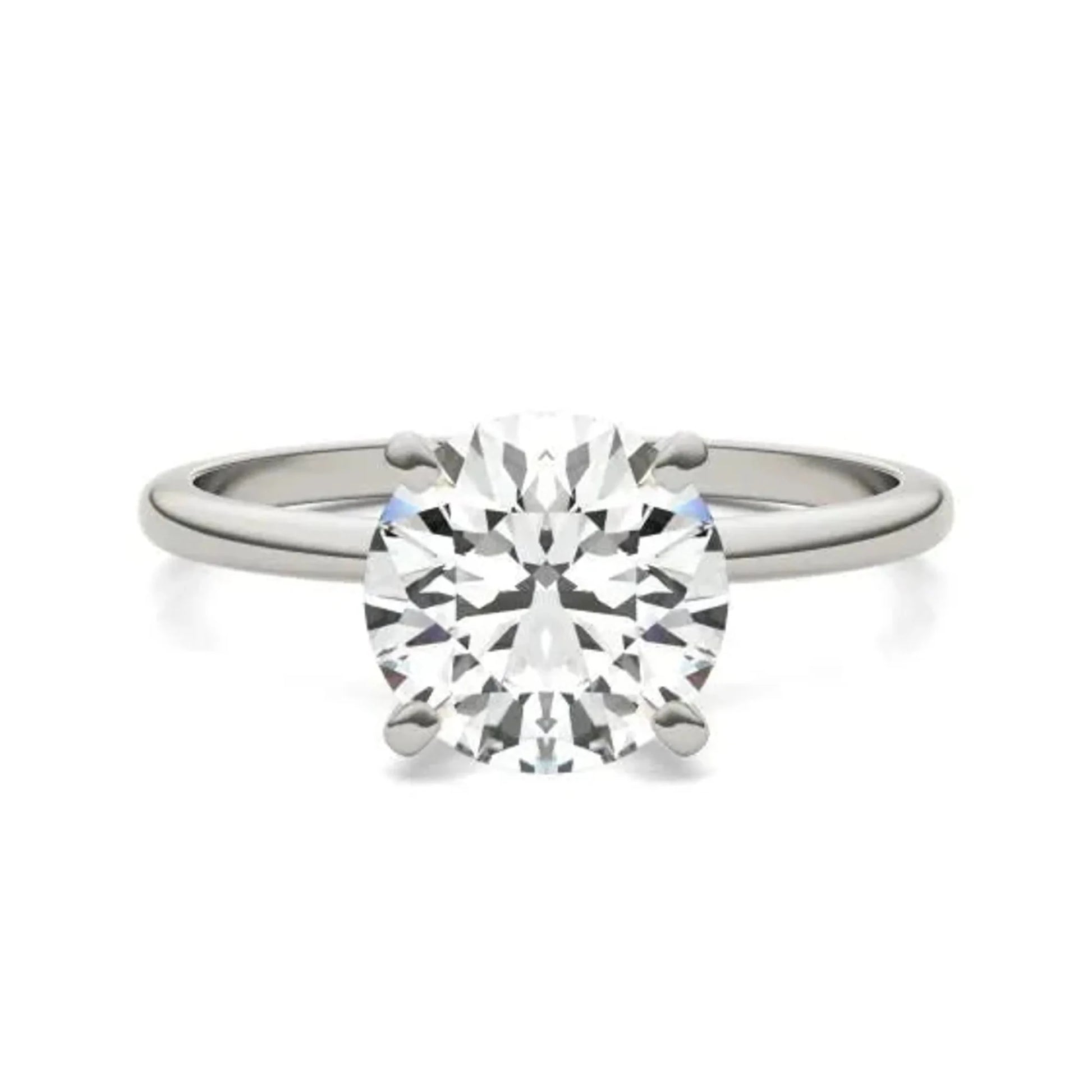 2 CTW Round Lab Grown Diamond Solitaire Engagement Ring