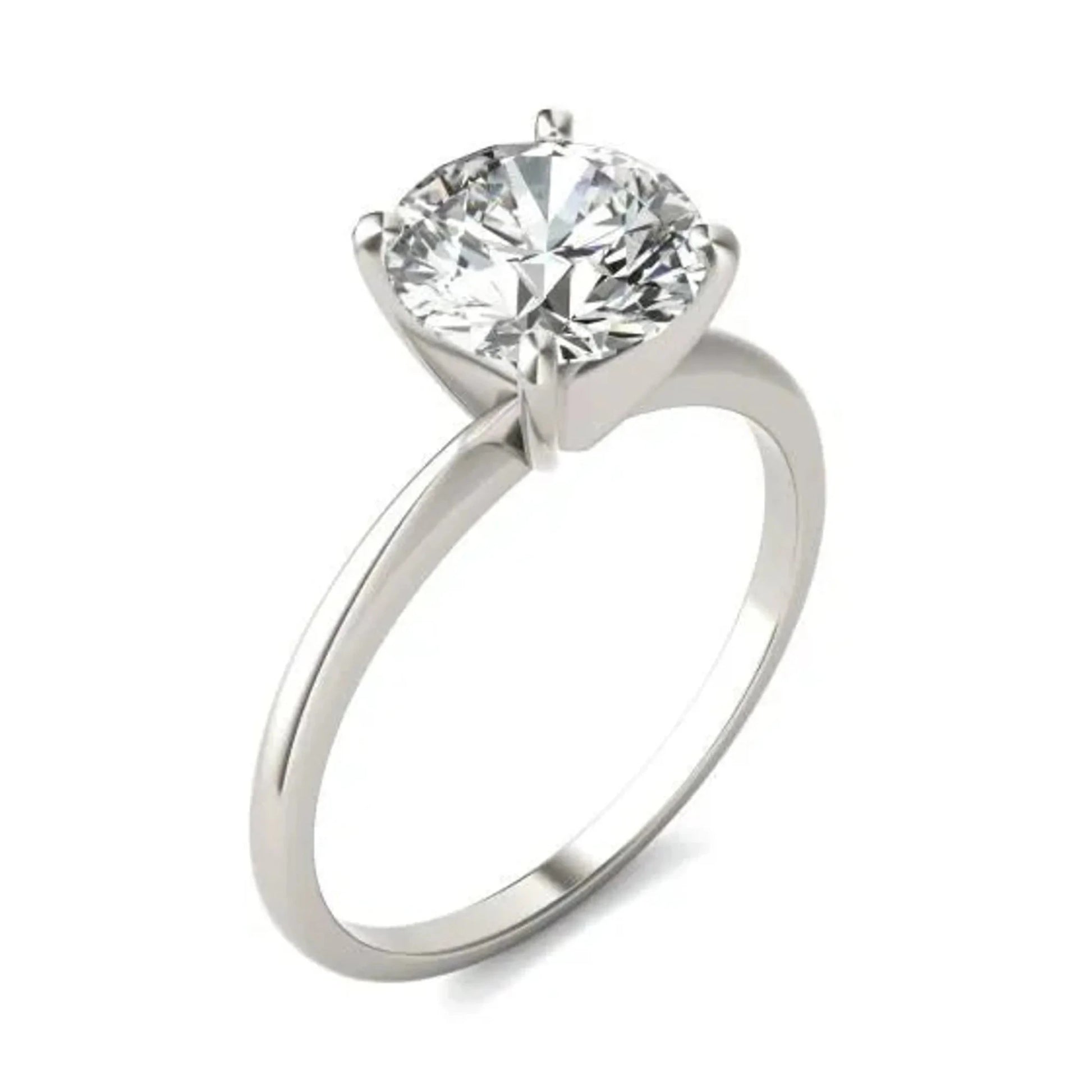 2 CTW Round Lab Grown Diamond Solitaire Engagement Ring
