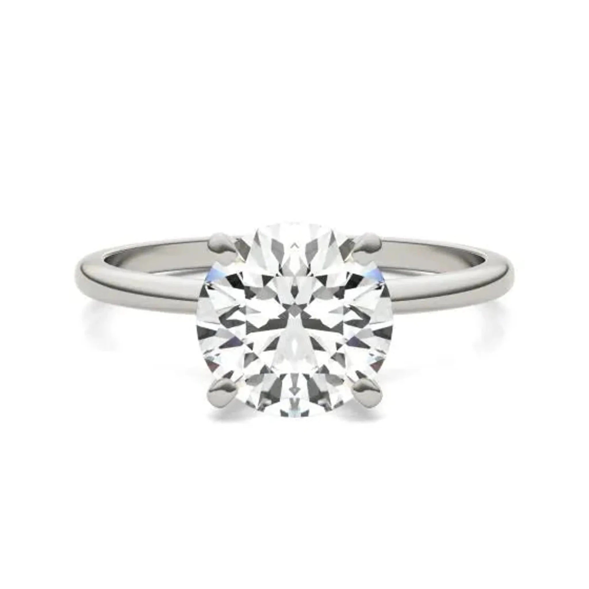 2 CTW Round Lab Grown Diamond Solitaire Engagement Ring