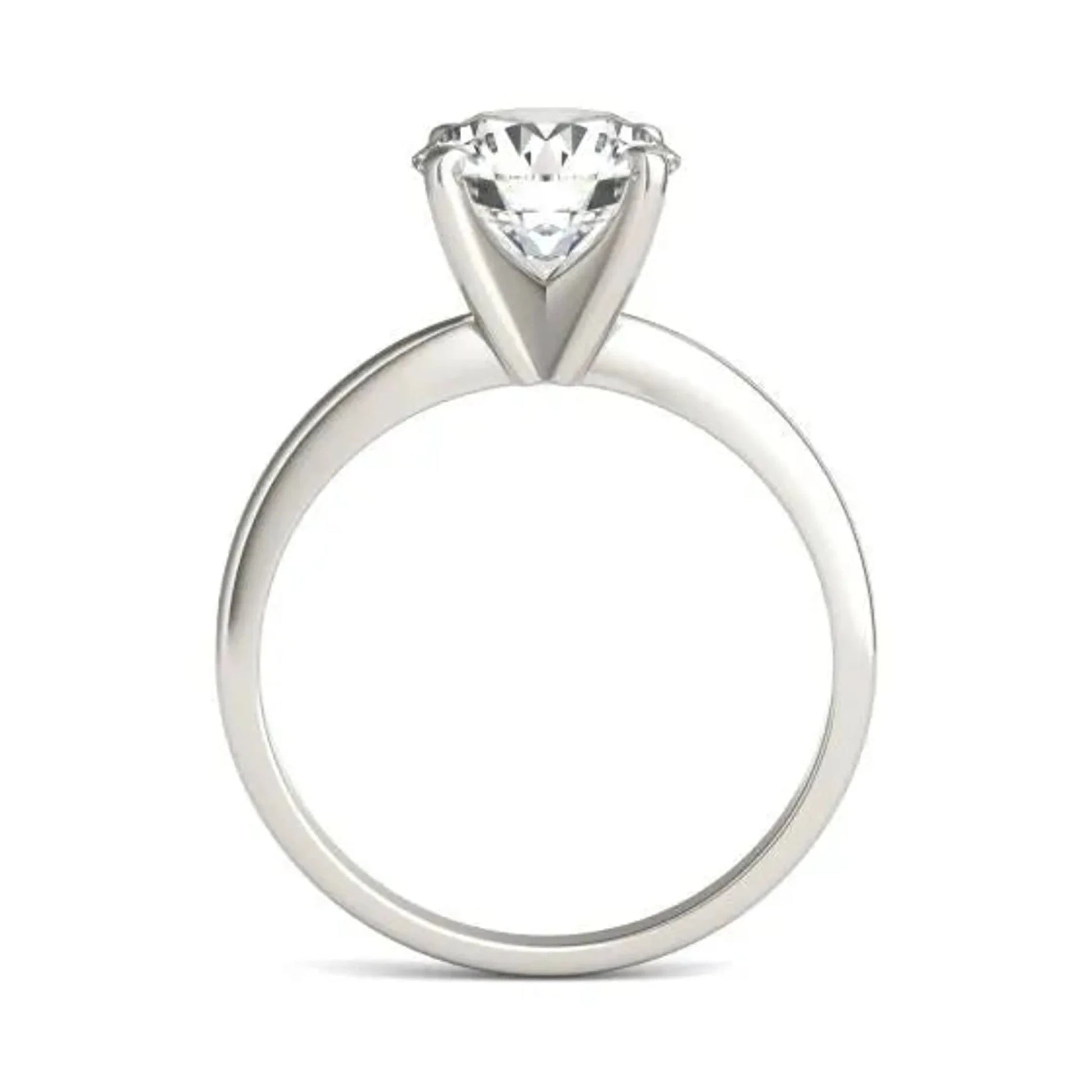 2 CTW Round Lab Grown Diamond Solitaire Engagement Ring