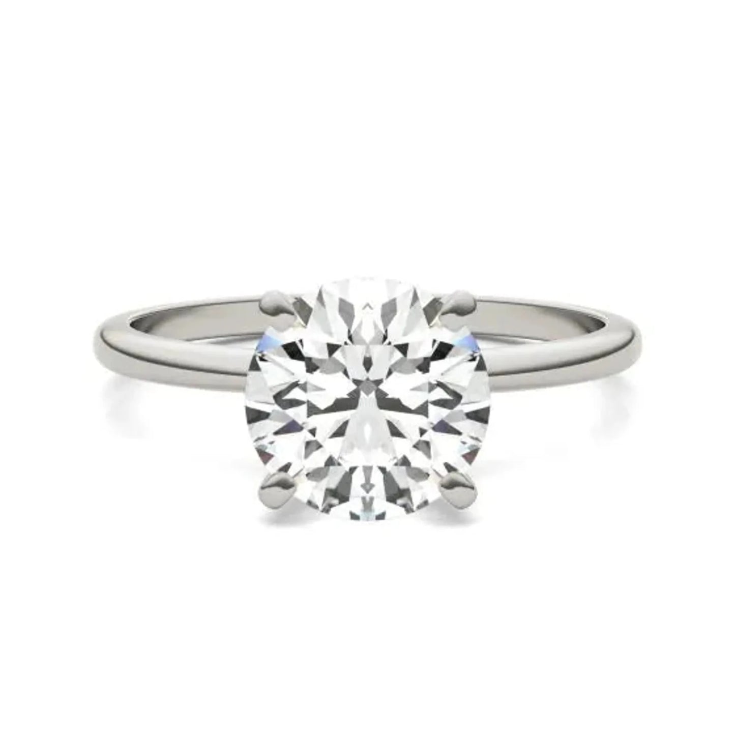 2 CTW Round Lab Grown Diamond Solitaire Engagement Ring