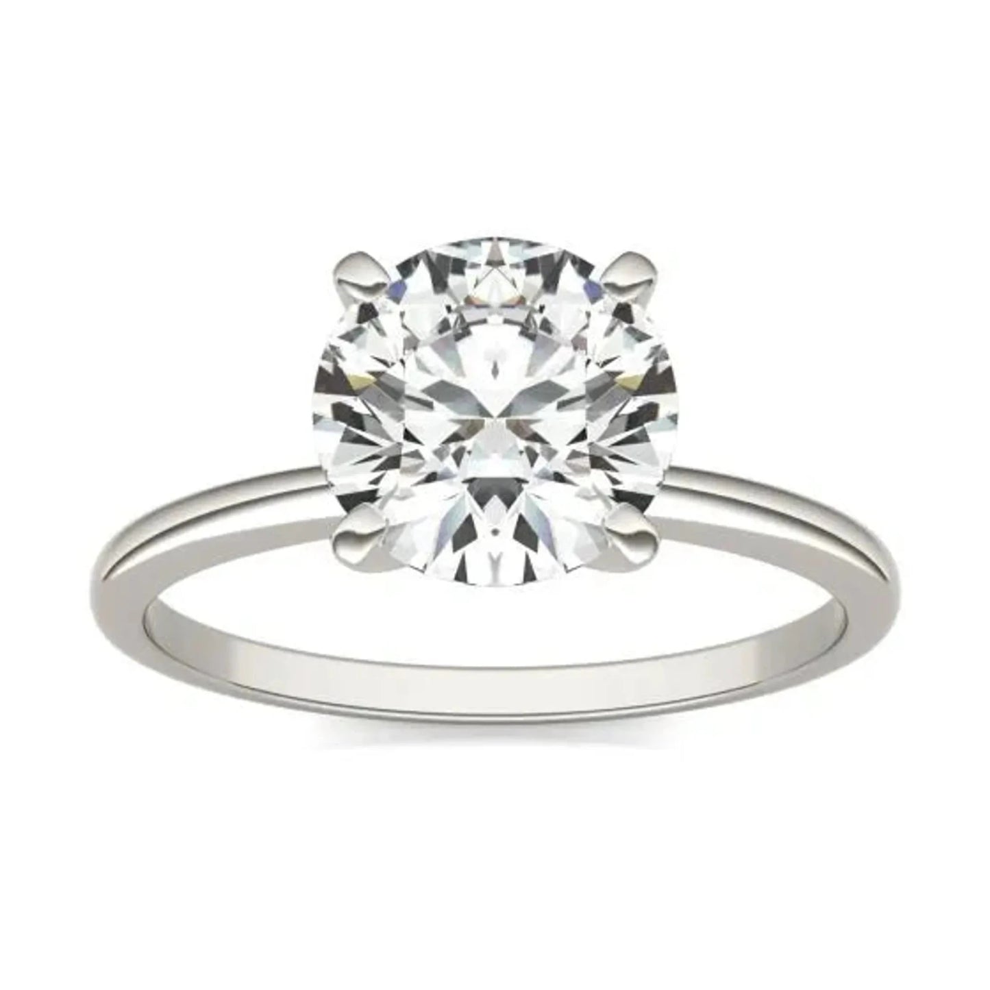 2 CTW Round Lab Grown Diamond Solitaire Engagement Ring