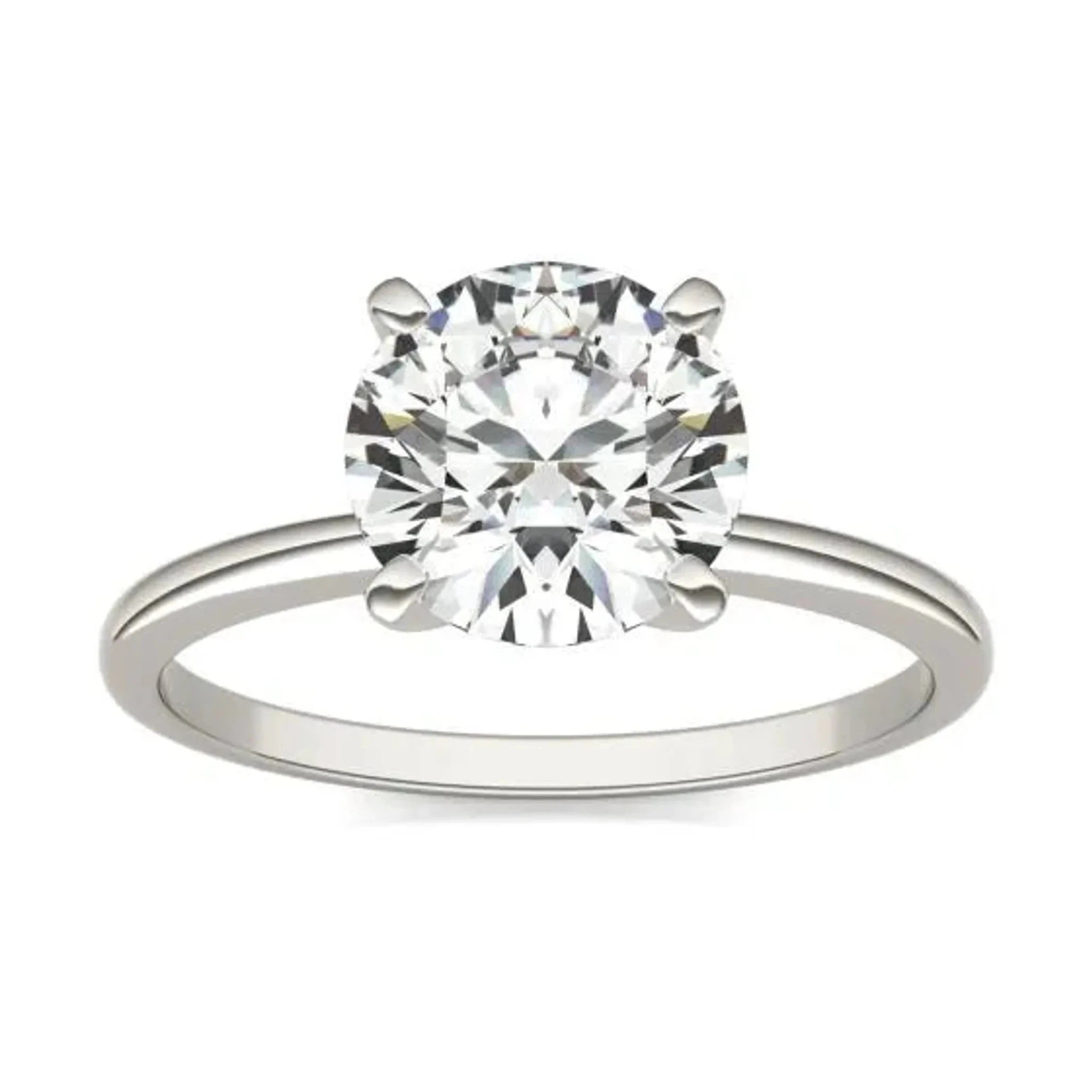 2 CTW Round Lab Grown Diamond Solitaire Engagement Ring