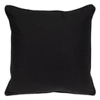 20" X 20" Black Geometric Cotton Zippered Pillow - Nobiliving