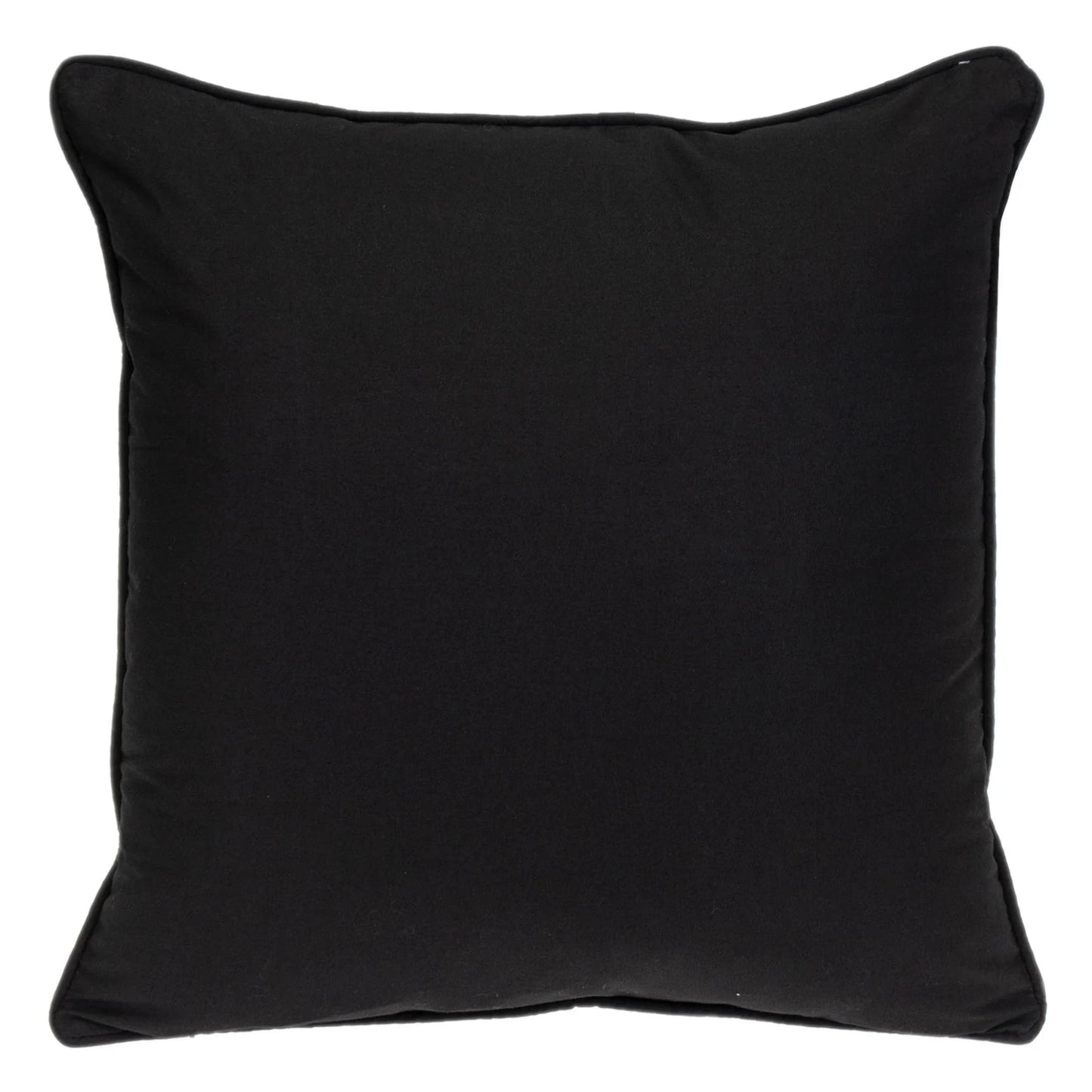 20" X 20" Black Geometric Cotton Zippered Pillow - Nobiliving
