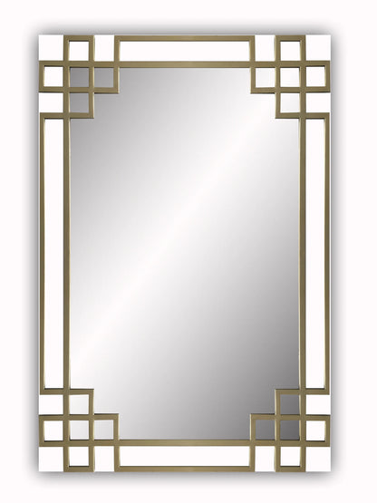 Elegant Overlay Wall Mirror facing front