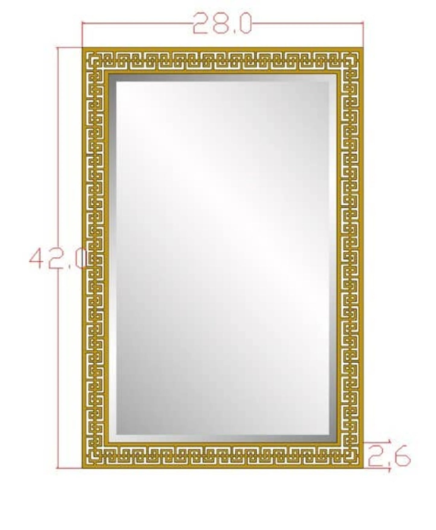 Celia Wall & Vanity Mirror - Silver/Gold