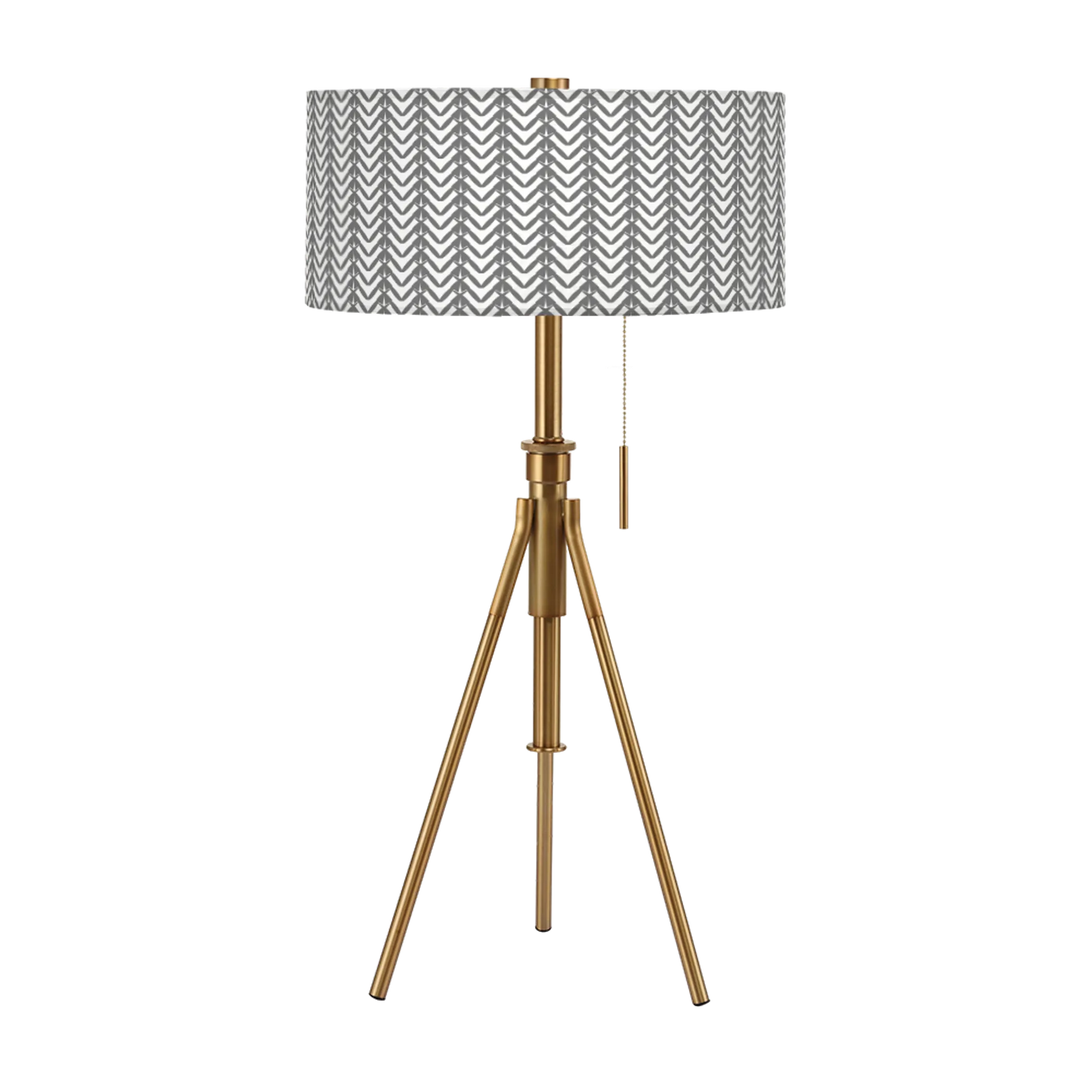 Tripoli Adjustable Table Lamp - Farmhouse Pattern Shades