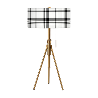 Tripoli Adjustable Table Lamp - Farmhouse Pattern Shades