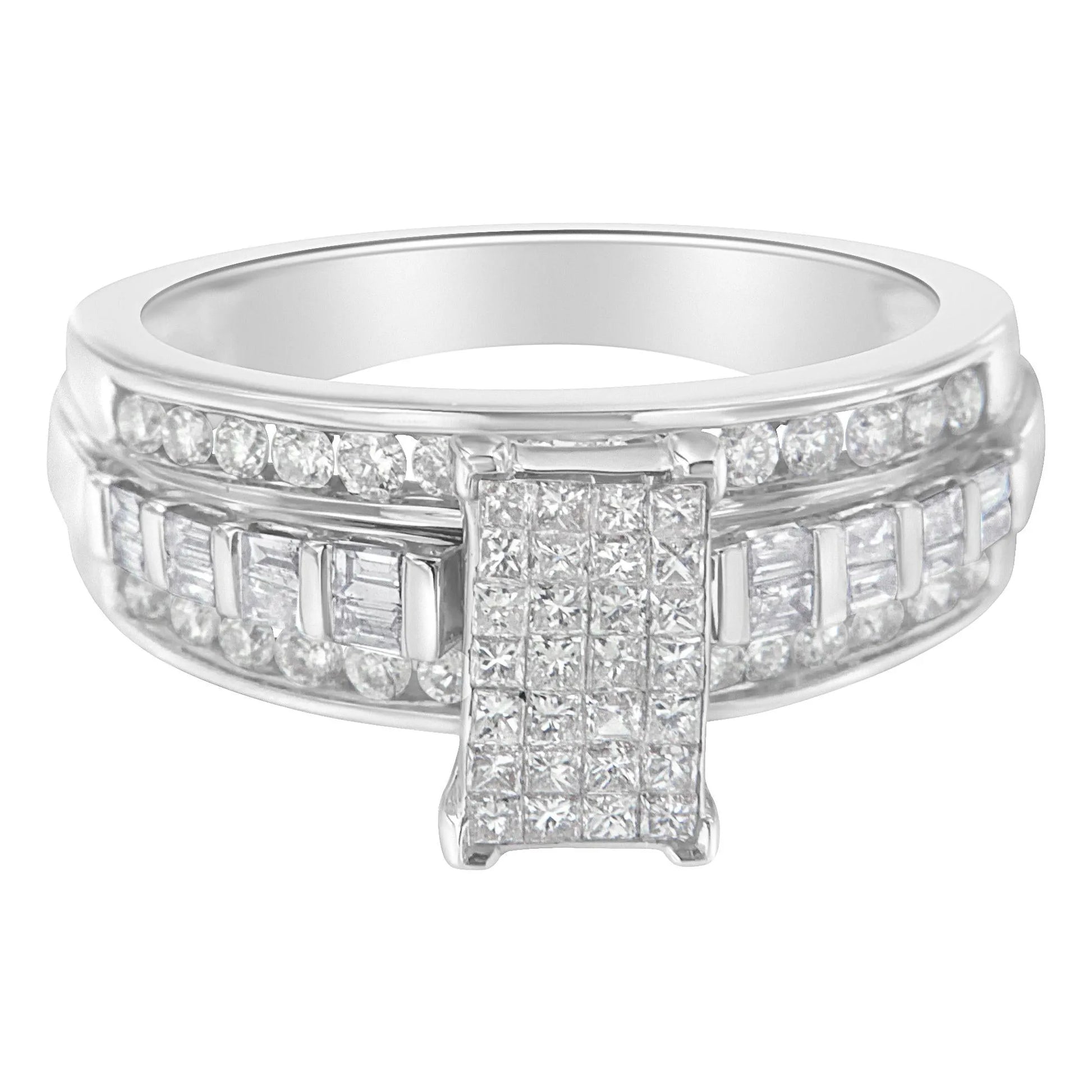 Rectangle Invisible-Set Composite Cluster Ring with Bar