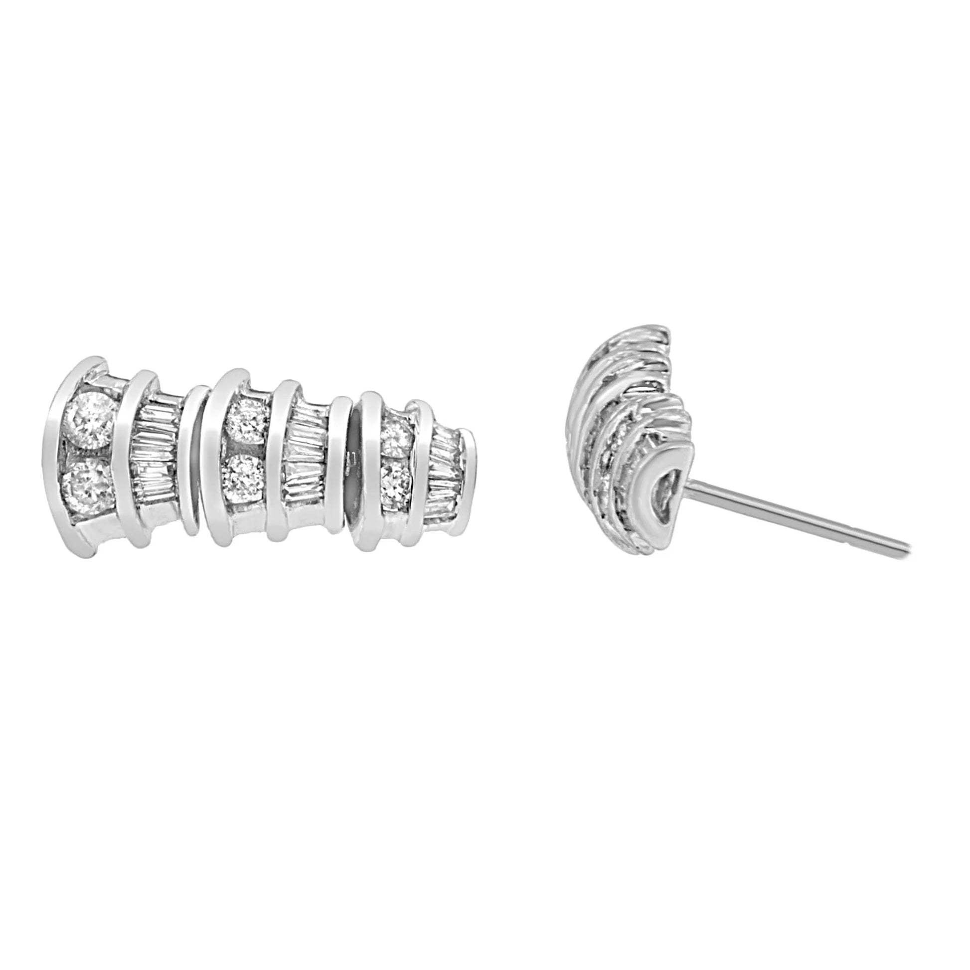 Diamond Dangle Multi Row Earrings