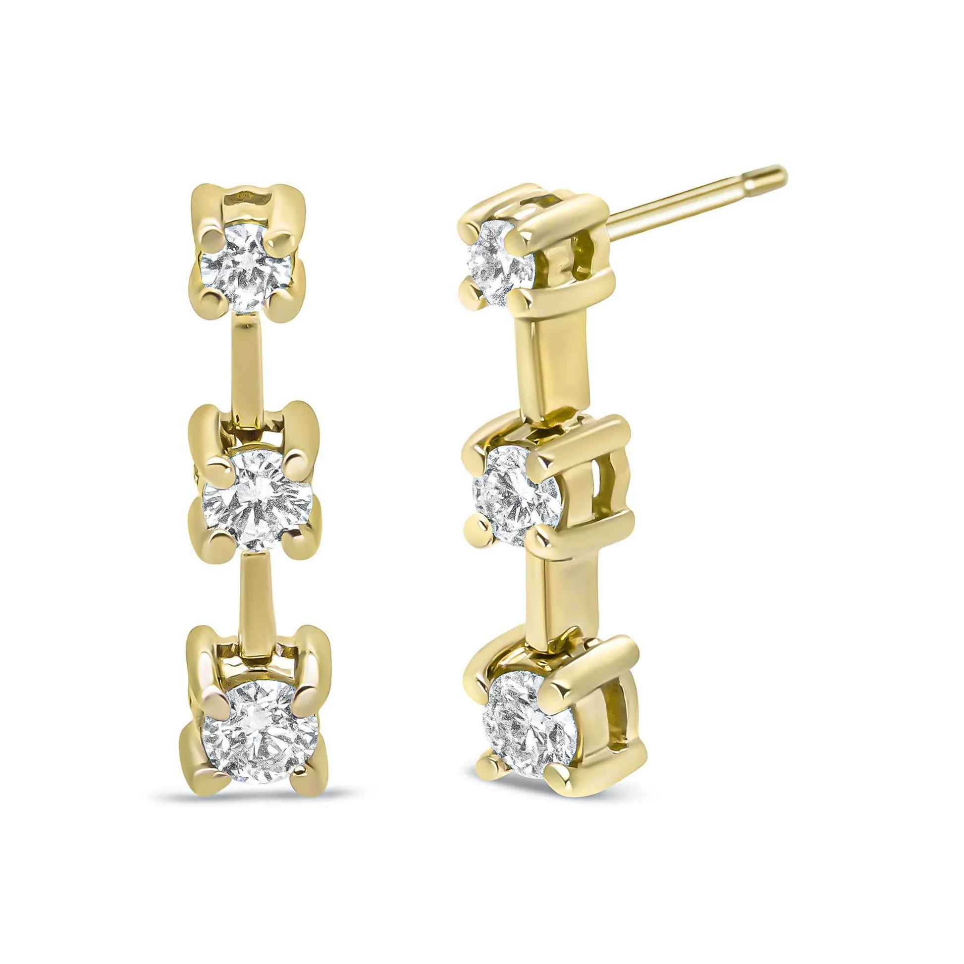 Treated Black Oval Diamond Stud Earring-.925 Sterling Silver 2.0 Cttw