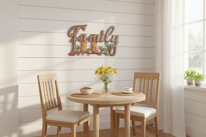 Painted Copper Family with 2 Owls