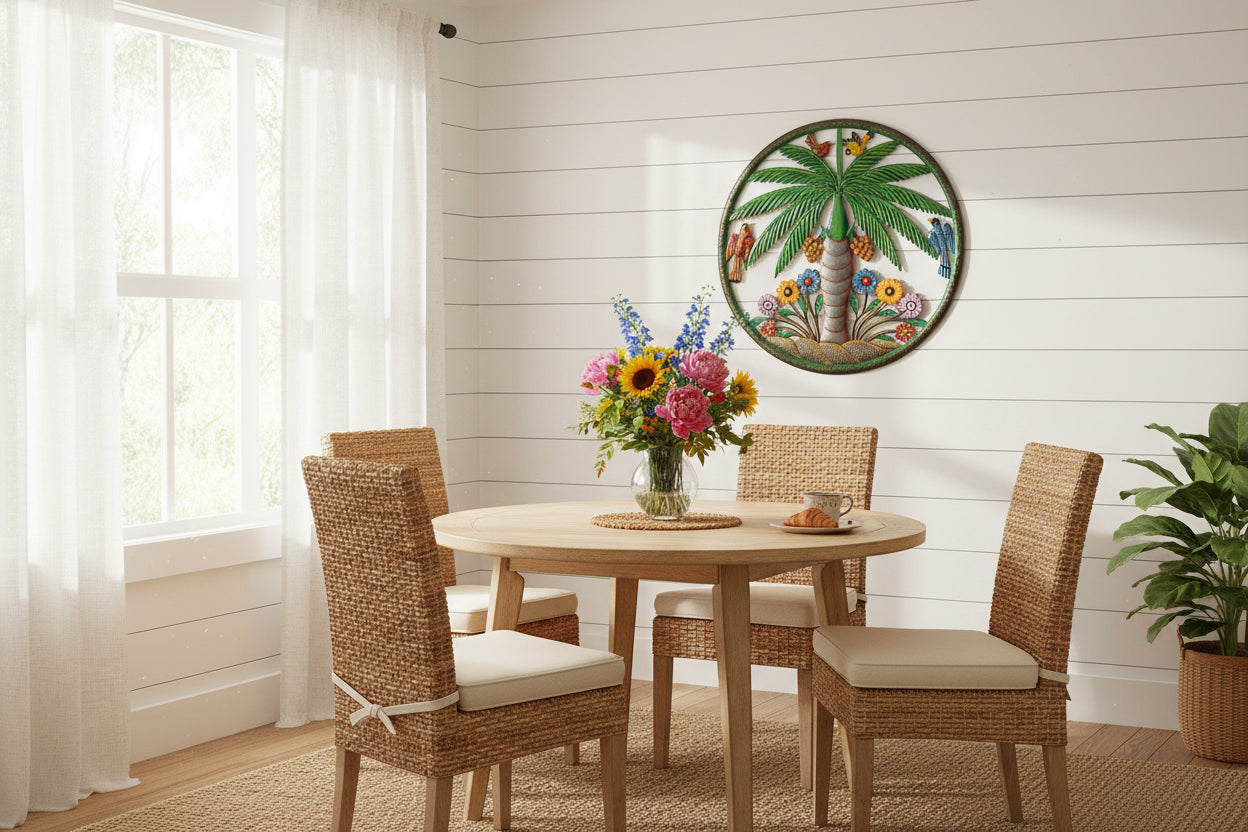 Painted Palm with Border