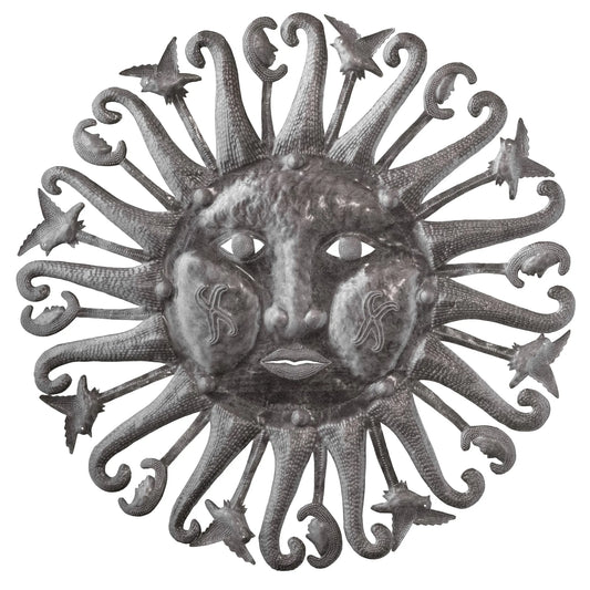 Celestial Sun Handmade from Recycled Materials