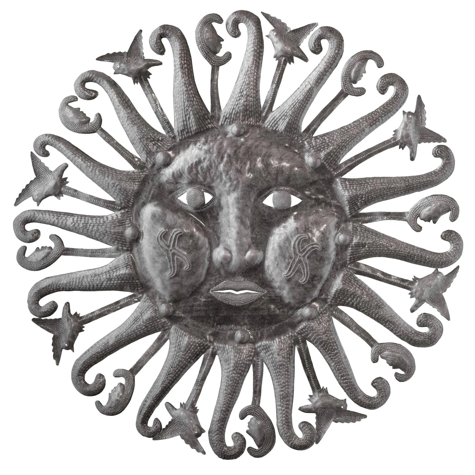 Celestial Sun Handmade from Recycled Materials