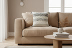 22" X 22" White And Black Zippered Cotton Blend Ribbed Throw Pillow With Tassels - Nobiliving