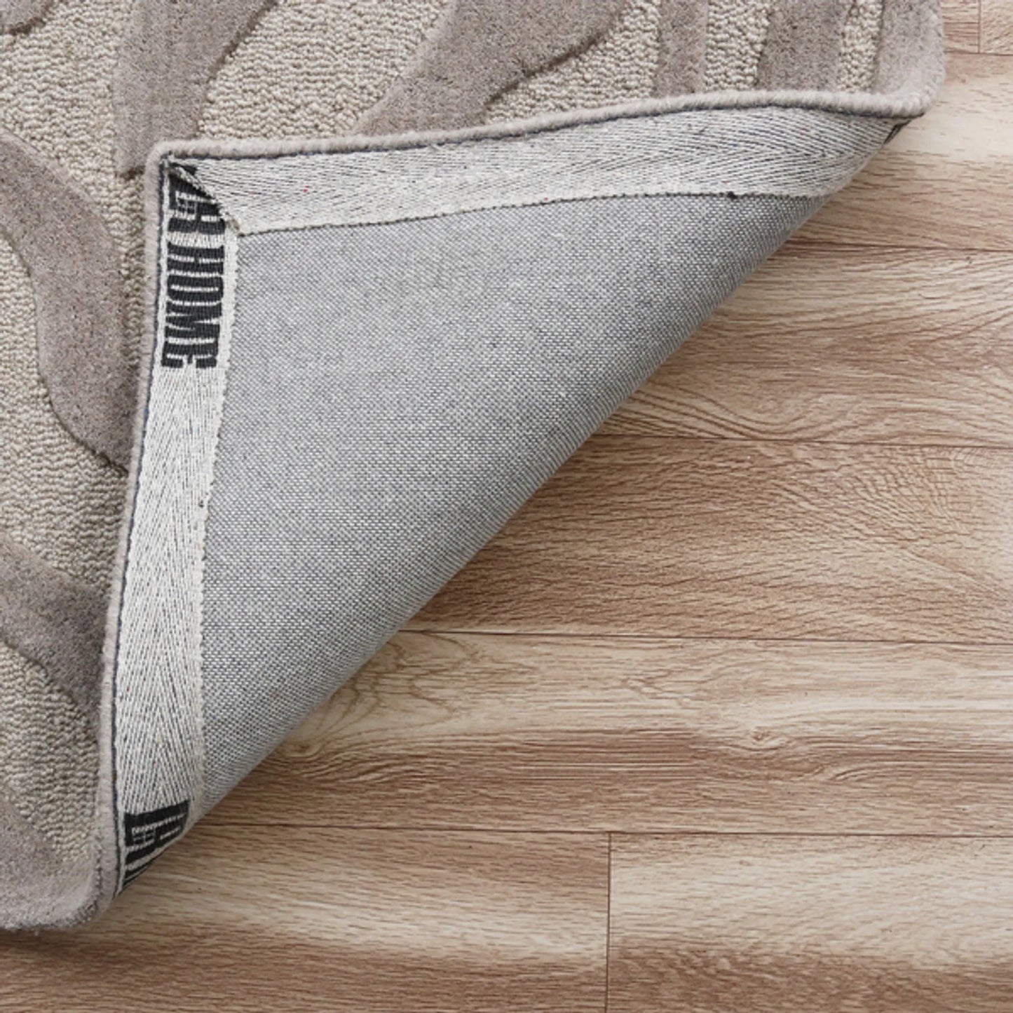 8 x 10' Taupe Zebra Pattern Area Rug