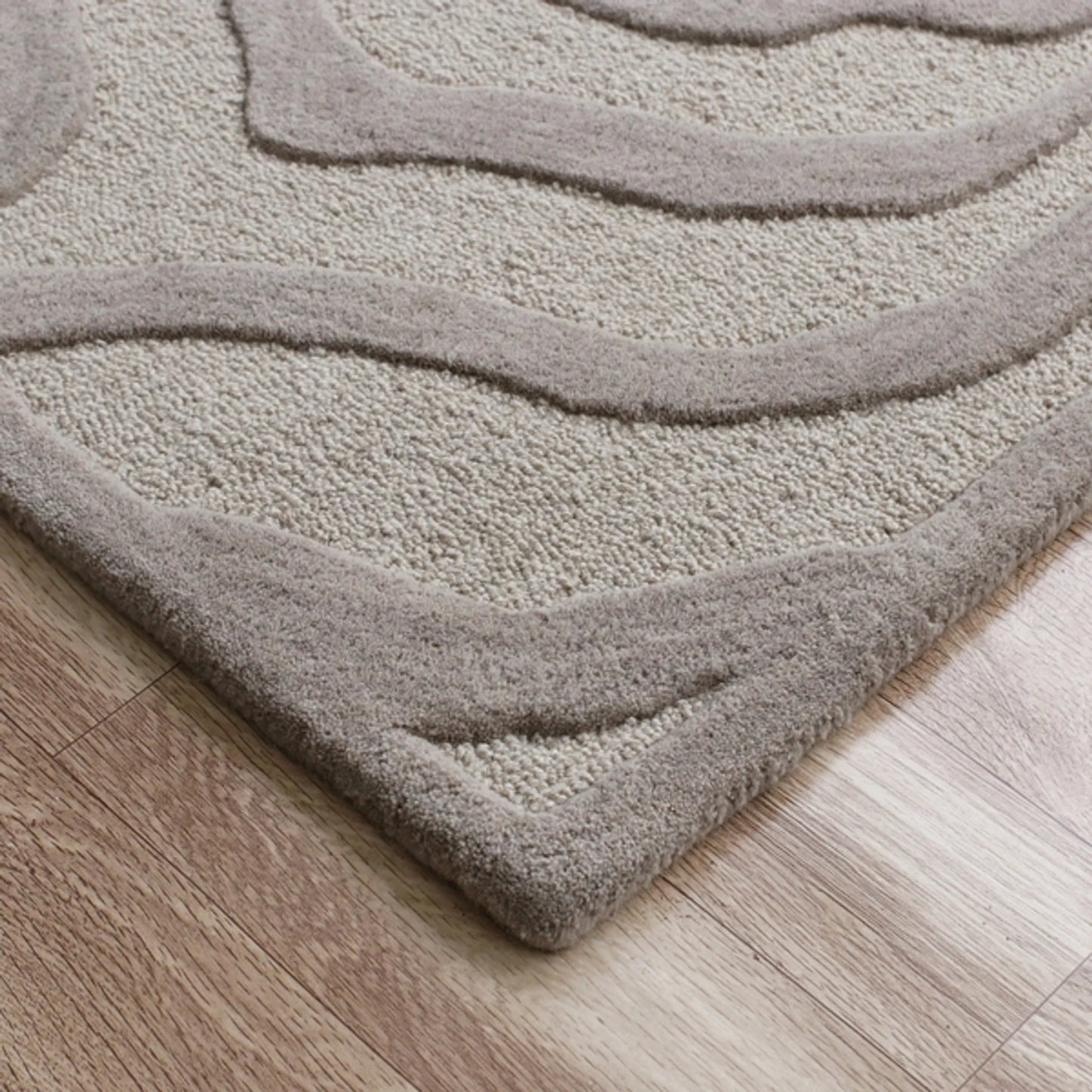 8 x 10' Taupe Zebra Pattern Area Rug