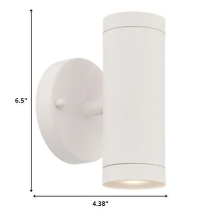 White LED Two Light Can Shape Wall Sconce