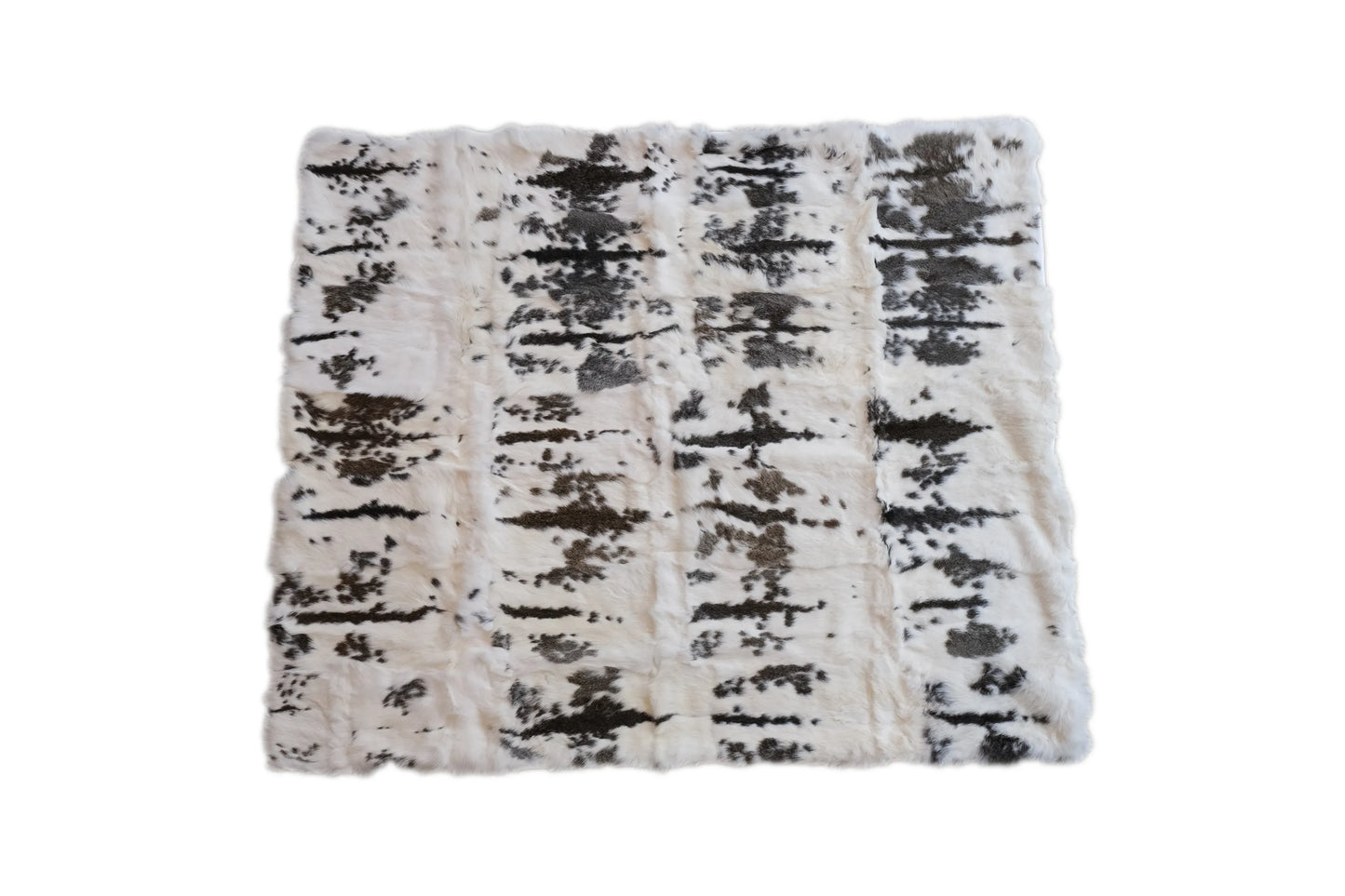 Rabbit Fur Plush Throw Blanket