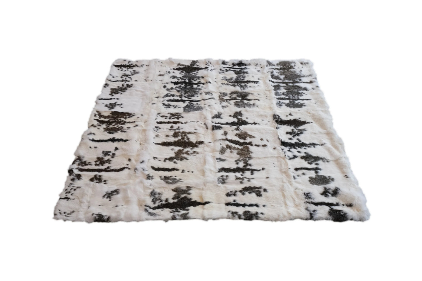 Rabbit Fur Plush Throw Blanket