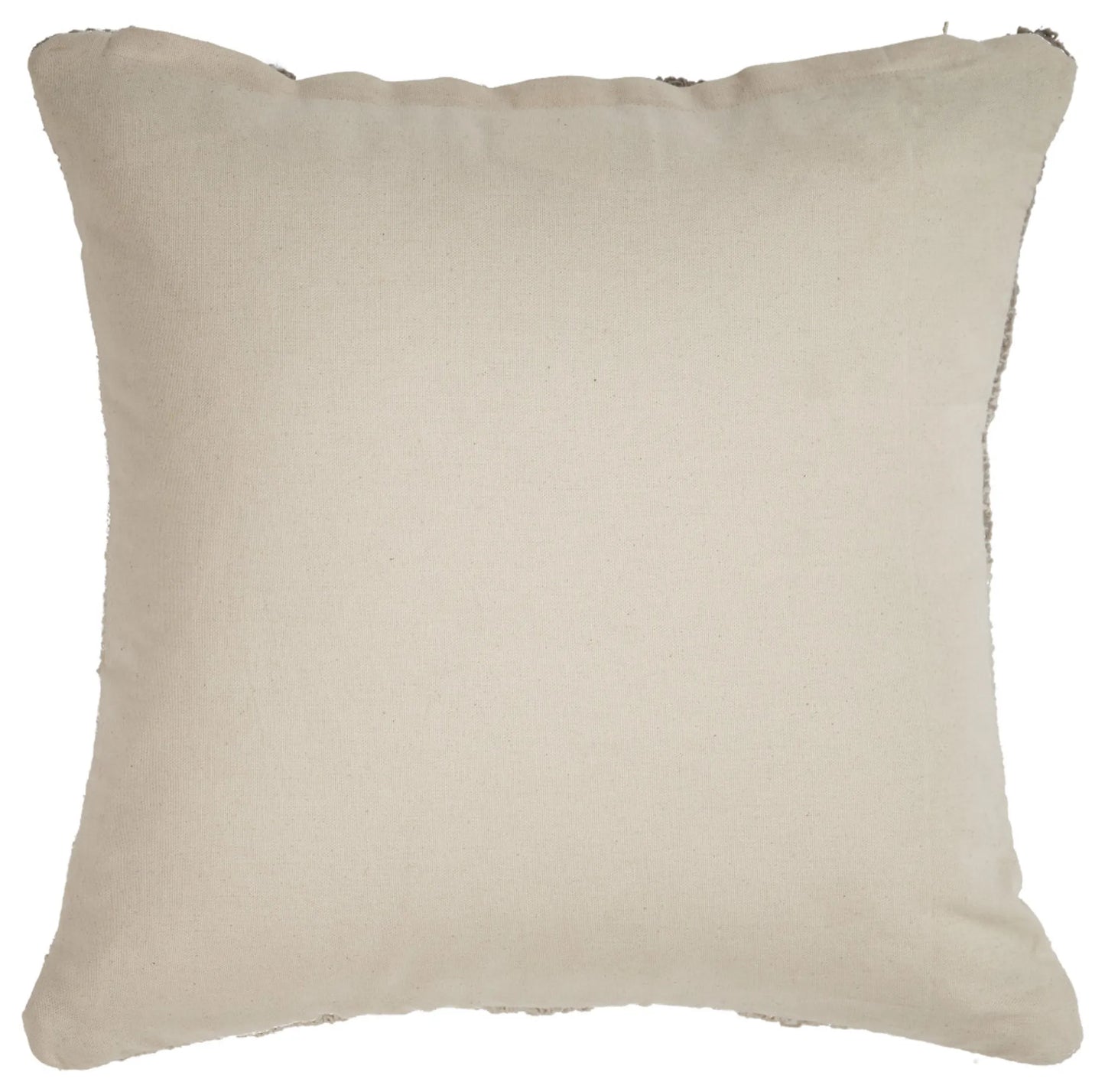 Set of Two Cream Geometric Cotton Throw Pillow With Texture
