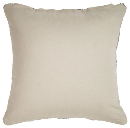 Set of Two Cream Geometric Cotton Throw Pillow With Texture