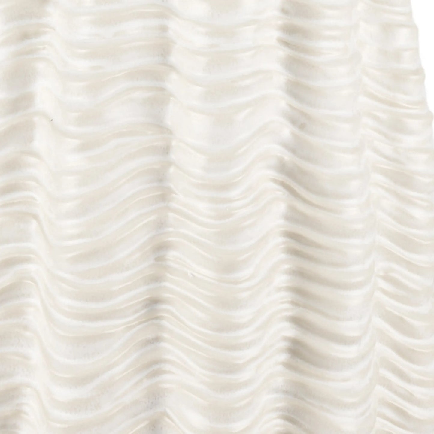 Cylinder Ceramic Sculptural Waves Table Vase